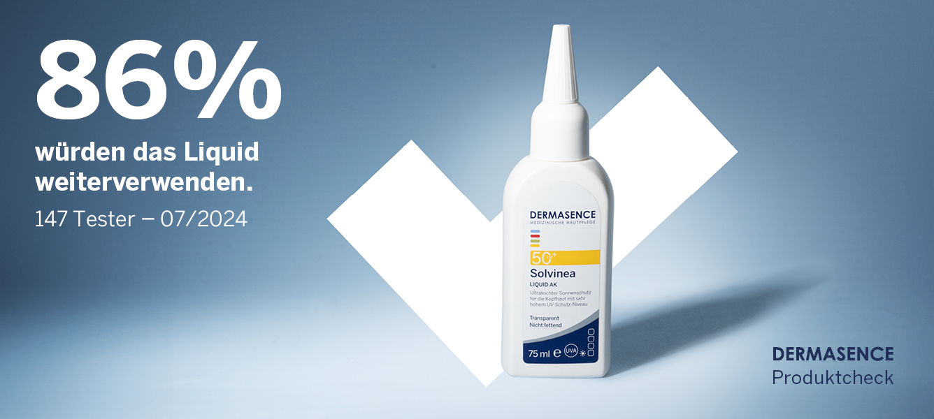 Ergebnis des Produkttests mit Solvinea Liquid AK LSF 50+