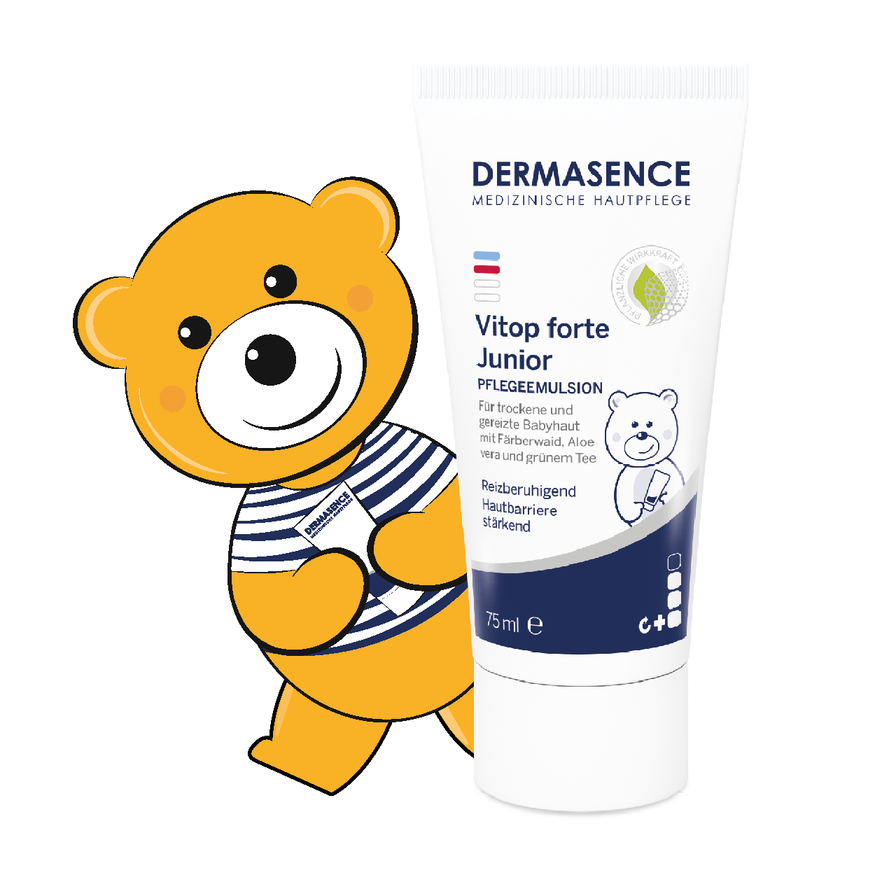 DERMASENCE Vitop forte Junior mit Topi-Bär
