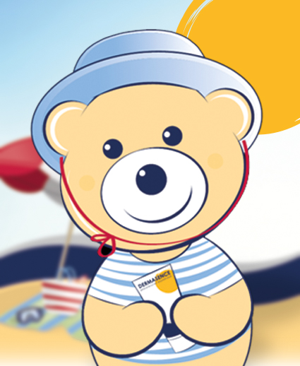 DERMASENCE Topi-Bär am Strand DERMASENCE Topi-Bär am Strand