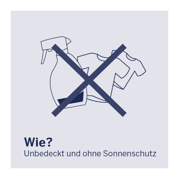 Grafik: Keinen Sonnenschutz benutzen