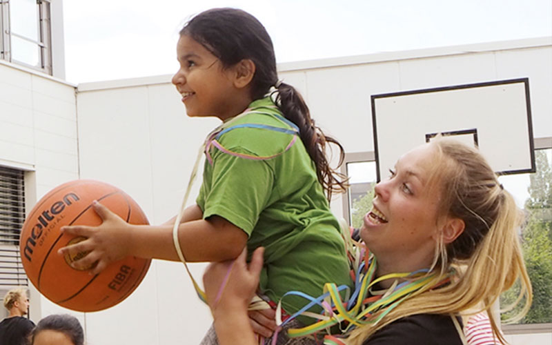 Sportpatin im Einsatz