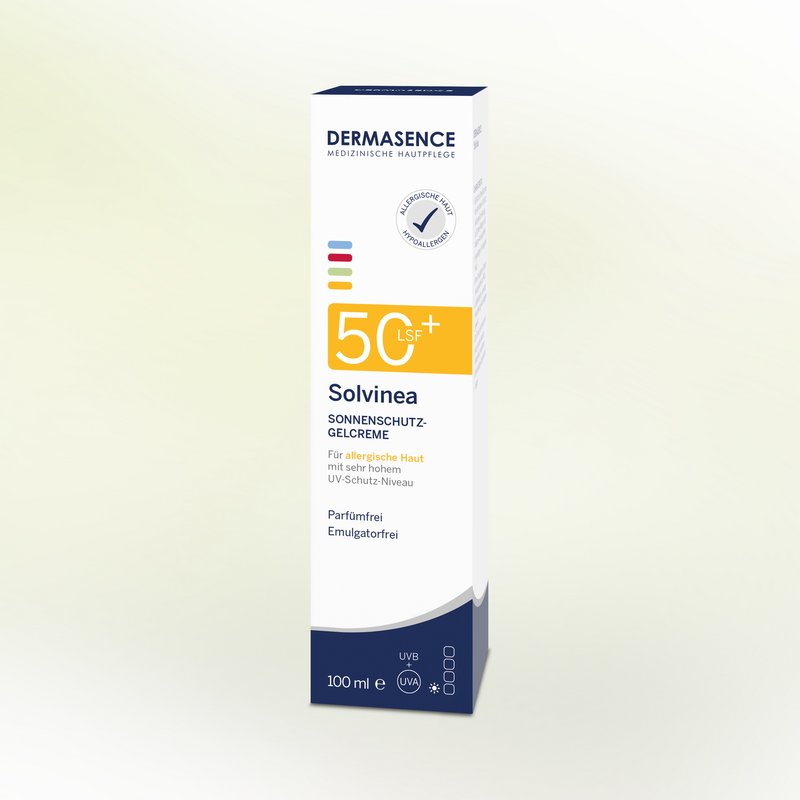 DERMASENCE Solvinea Sonnenschutz-Gelcreme LSF 50+