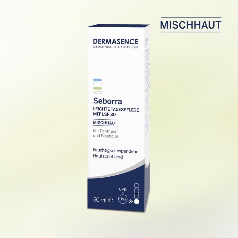 DERMASENCE Seborra Leichte Tagespflege mit LSF30, 50 ml