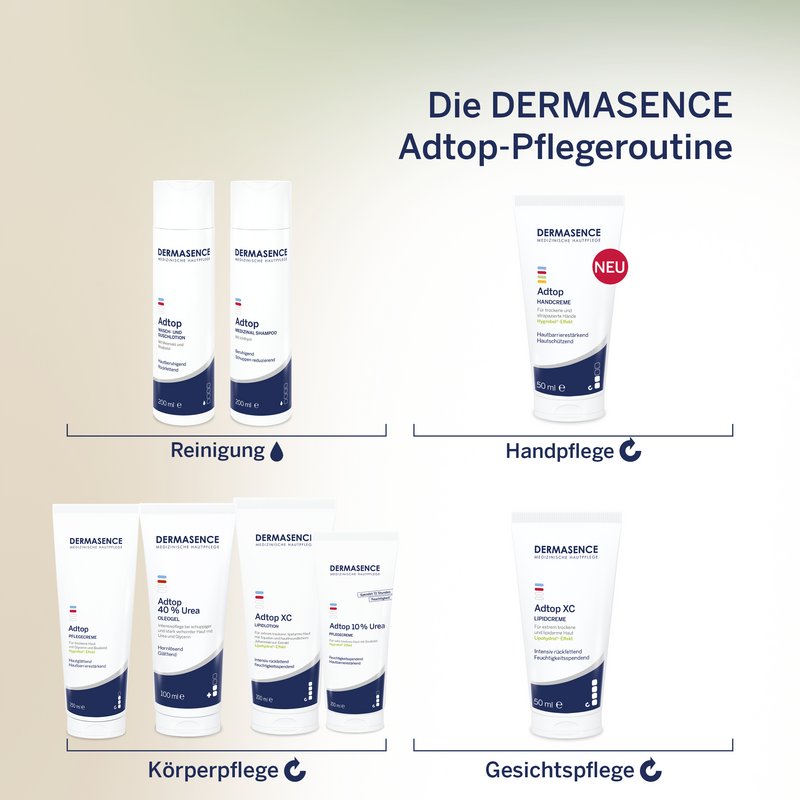 Adtop-Pflegeroutine