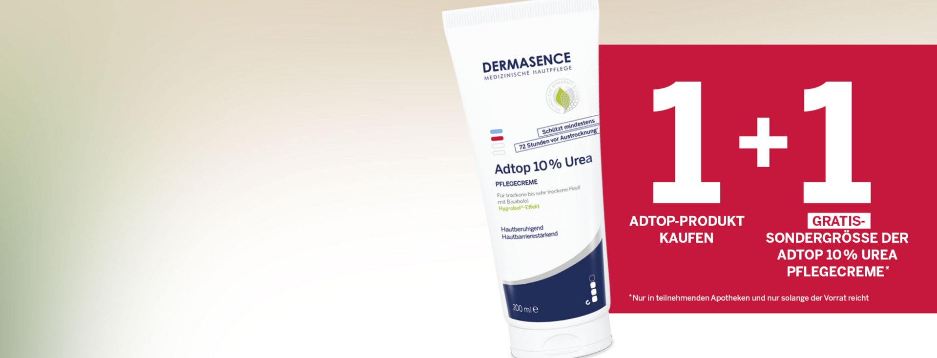 Adtop 10 % Urea Pflegecreme 1+1 Aktion 
