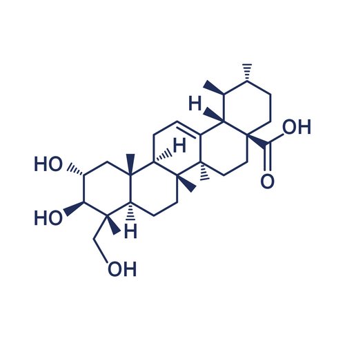 Strukturformel: Asiatische Säure