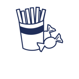 Icon: Pommestüte und Bonbons