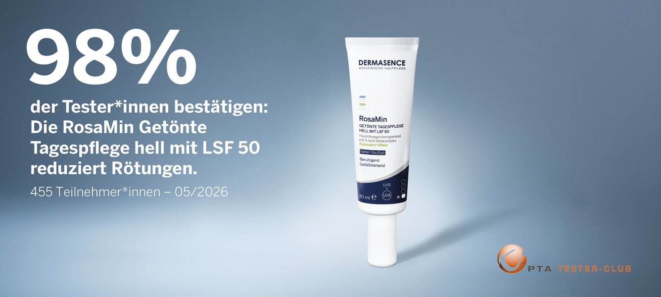 Ergebnis des Produkttests mit RosaMin Getönte Tagespflege hell mit LSF 50