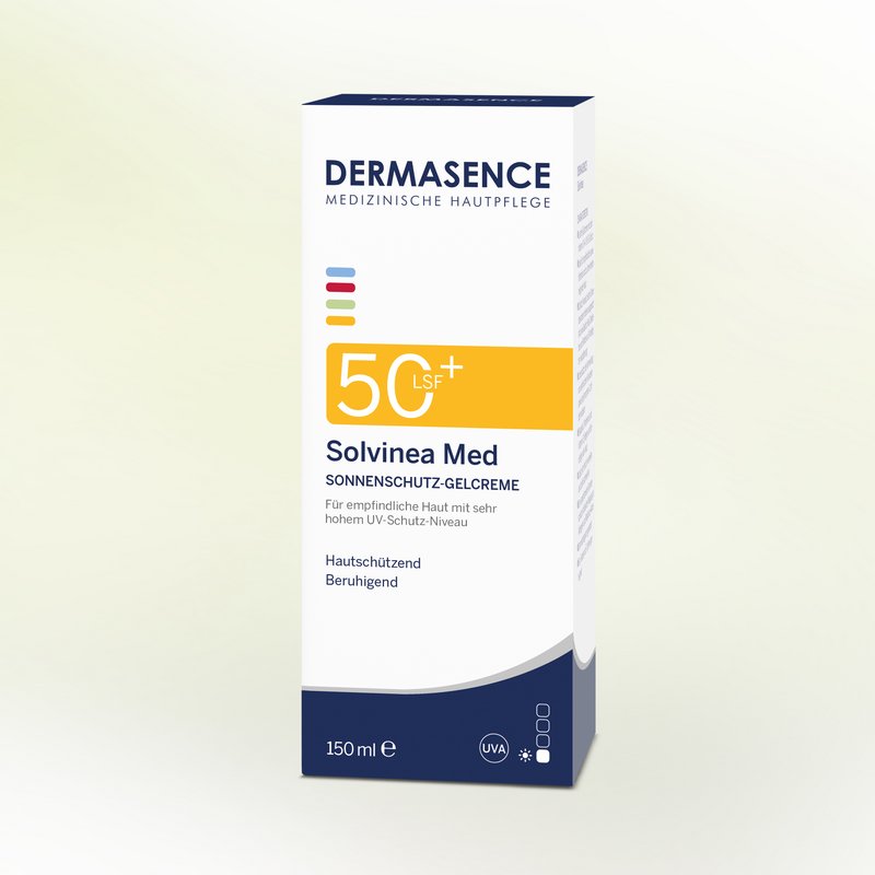 DERMASENCE Solvinea Med Sonnenschutz-Gelcreme LSF 50+, 150 ml