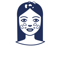 Icon: Gesicht mit Schuppen