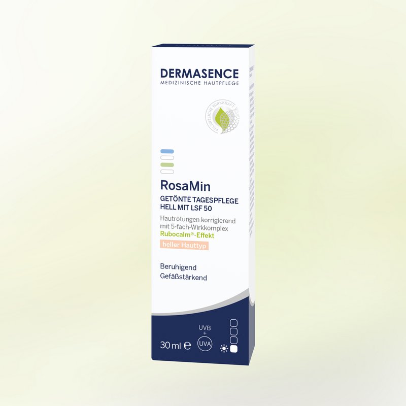 DERMASENCE RosaMin Getönte Tagespflege heller Hauttyp LSF 50
