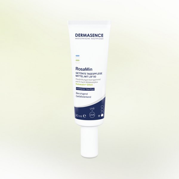 DERMASENCE RosaMin Getönte Tagespflege mittel LSF 50, 30 ml