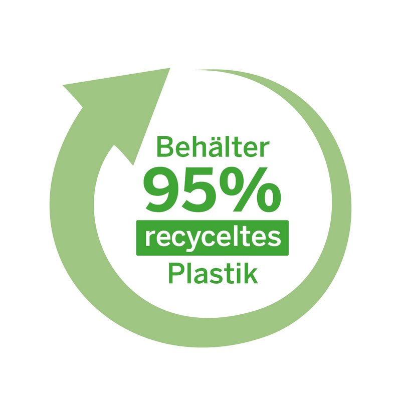 Siegel: Korpus aus 95 % Recyclat