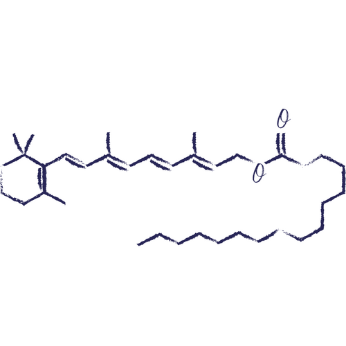 Vitamin-A-Derivat als Wirkstoff in der Hautpflege Retinyl Palmitate