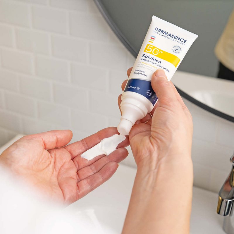 DERMASENCE Solvinea Sonnenschutz-Gelcreme LSF 50+