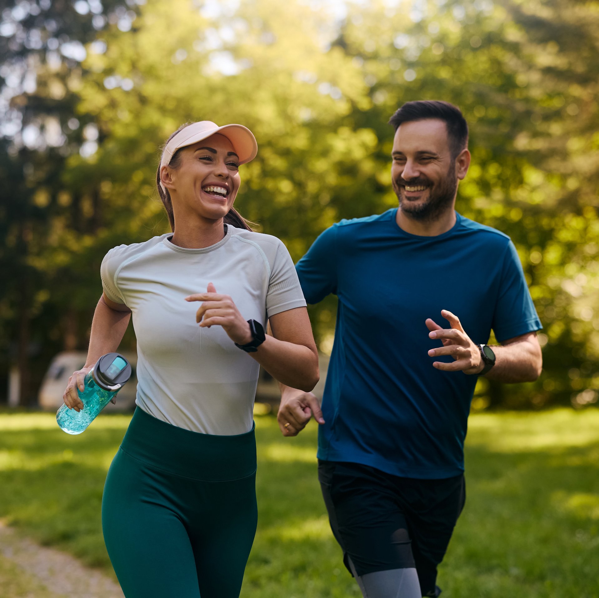 Jogger*innen im Freien