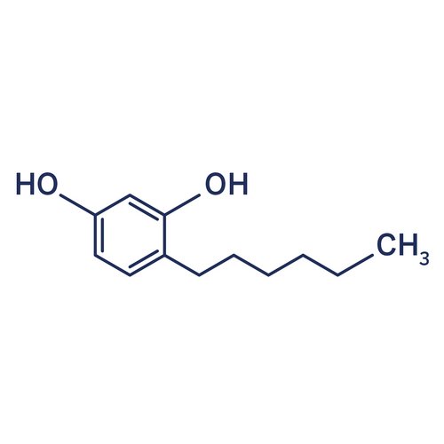 Strukturformel: 4-Hexylresorcin