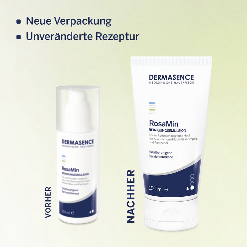 Vergleich der Verpackungen (alt und neu)