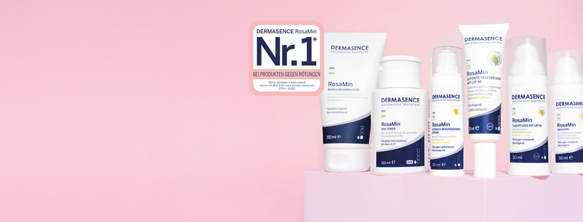 Foto der RosaMin-Serie mit Nr.1-Siegel