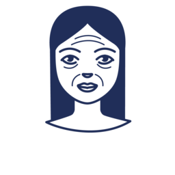 Icon: Gesicht mit Falten