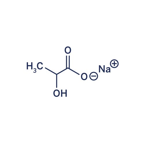 Strukturformel: Natriumlactat